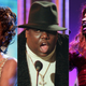 (L-R): Whitney Houston on Sept. 15, 2004; Notorious B.I.G. on Dec. 6, 1995; Chaka Khan on Sept. 9, 2018.